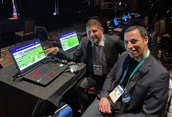 Intel SPorts' Dudi Ben-Auen (left) and James Carwana. Photo: Intel