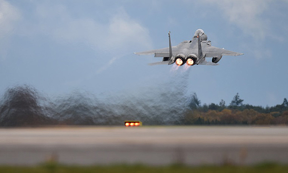 F15 אמריקאי ממריא, צילום: USAF