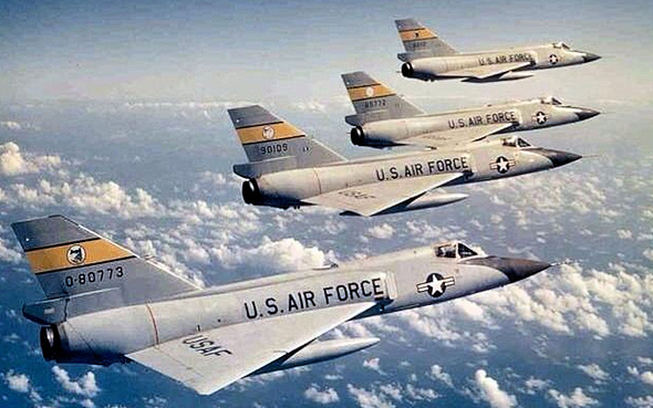 מטוסי F106, צילום: USAF