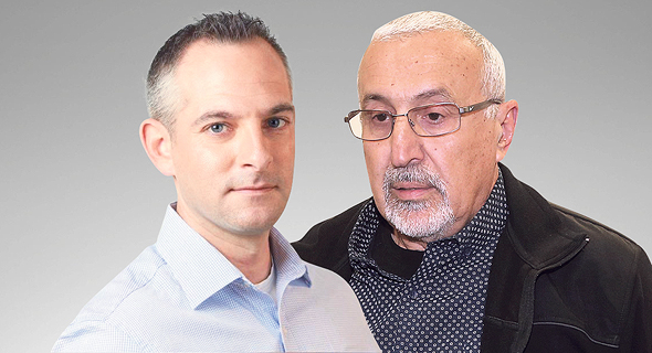 מימין: המנכ"ל לשעבר יוסף כהן ועו"ד אורי בן יוחנה שמייצג את מנהלת החשבונות לירית כץ 