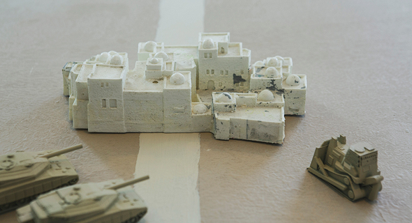 Gadi Ma-Tov&#39;s miniature model. Photo: Tommy Harpaz