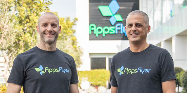 AppsFlyer co-founders Oren Kaniel (right) and Reshef Mann. Photo: Salesforce
