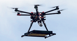 A delivery drone. Photo: Ohad Zwigenberg