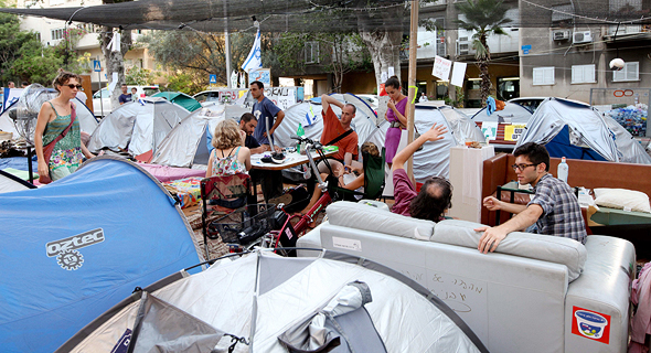 מחאת האוהלים ב-2011, צילום: אריאל שוסטר