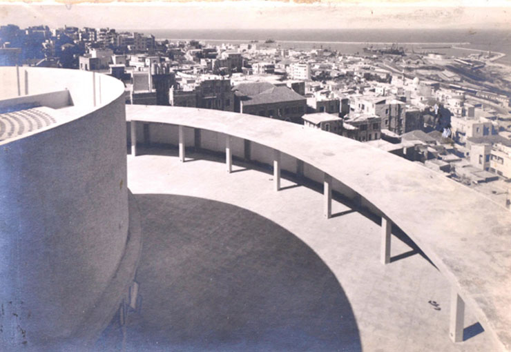 מבט על שכונת הדר וואדי סאליב מגג שוק תלפיות, צילום: אוסף משפחת גרשטל באדיבות צ