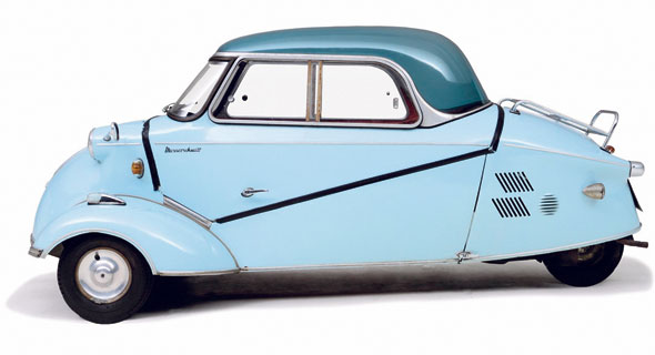 KR200 של מסרשמיט מ־1959. התערוכה סוקרת כגם את הנזקים של תעשיית הרכב