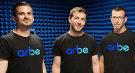 Arbe co-founders Oz Fixman, Noam Arkind, and Kobi Marenko. Photo: PR