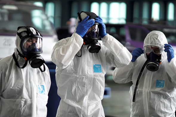 Coronavirus protective gear. Photo: Reuters