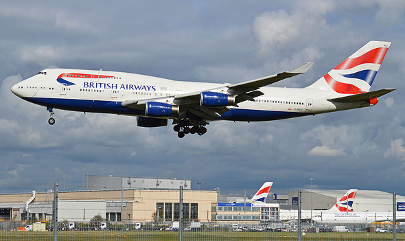 מטוס בואינג 747-436 של בריטיש איירווייז 