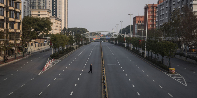 מדינת רפאים: תמונות מרחובות ריקים ברחבי סין בעקבות בהלת הקורונה
