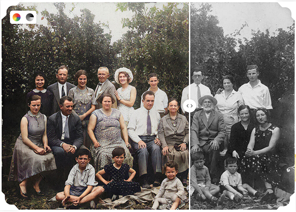 MyHeritage's photo feature. Photo: MyHeritage