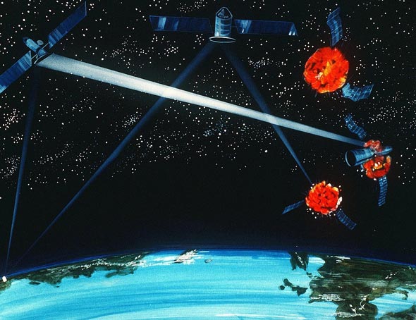 אילוסטרציית מלחמה בחלל , צילום: wikimedia 