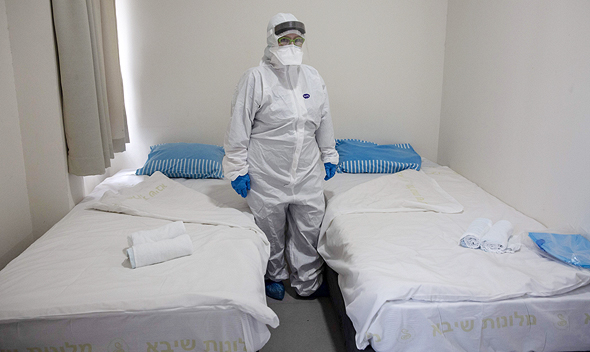 The quarantine ward at Sheba Medical Center. Photo: AFP