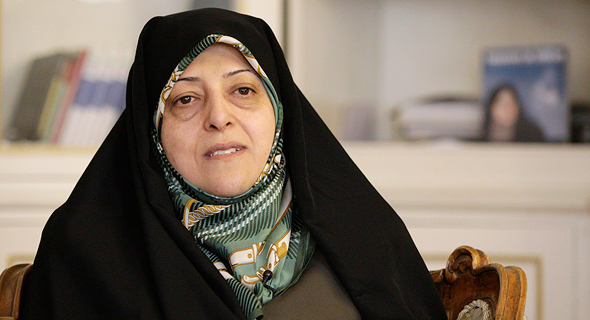 שמעסומה אבתכאר, סגנית נשיא איראן חסן רוחאני שחלתה בקורונה