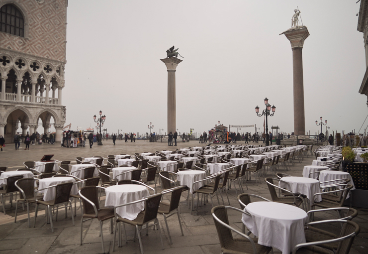 ונציה ריקה מתיירים, צילום: AP