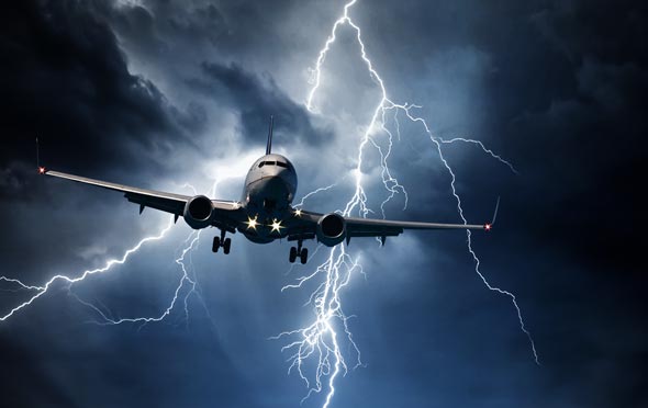 מערבולות אוויר וסערה באמצע הטיסה (אילוסטרציה)