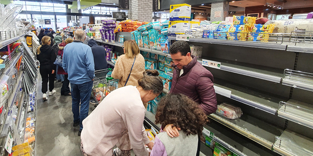 Coronavirus Panic Leads to 18% Jump in Israeli Food Sales—In One Week
