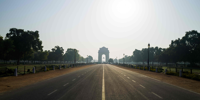 כבישים ריקים בהודו, צילום: איי אף פי