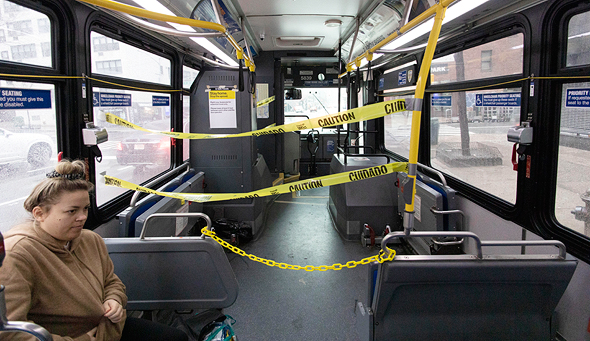 אוטובוס ריק בניו יורק, צילום: איי פי