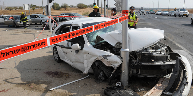 תאונת דרכים, צילום: ישראל יוסף