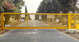A Kibbutz's gate in the North. Photo: MAAd Elram
