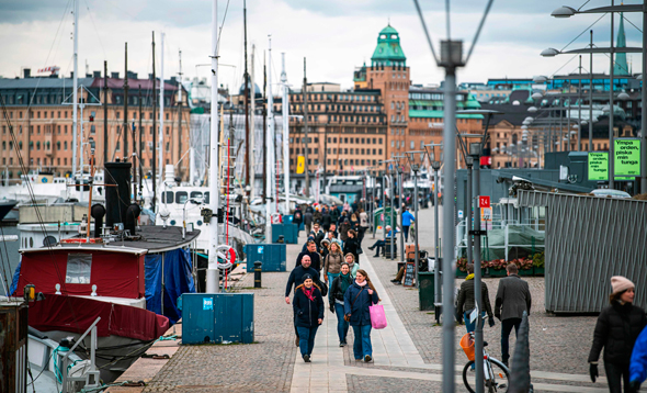 שטוקהולם, בסוף מרץ, צילום: איי אף פי
