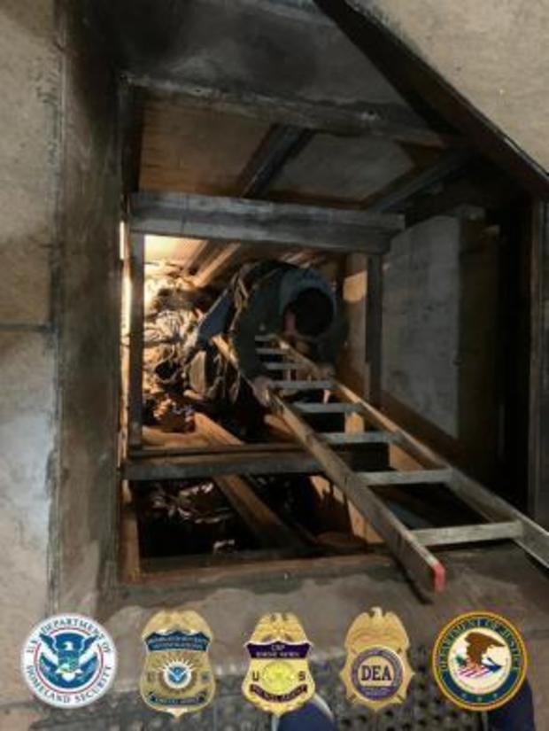 המנהרה שבה נתפסו הסמים, צילום: U.S. IMMIGRATION AND CUSTOMS ENFORCEMENT
