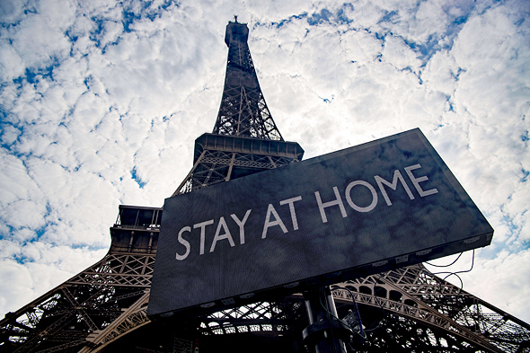 מגדל אייפל סגר פריז צרפת קורונה וירוס, צילום: אם סי טי