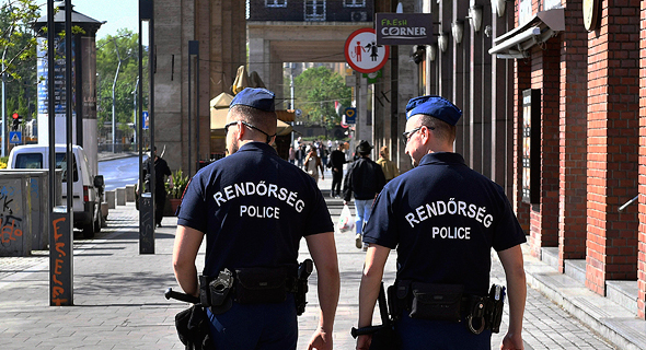 שוטרים בזמן הסגר בברלין, צילום: אי פי איי