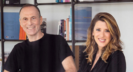 Haim Sadger (left) and Aya Peterburg. Photo: Sharon Levin