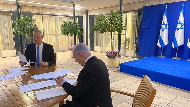 ממשלת נתניהו-גנץ: נחתם ההסכם בין הליכוד וכחול לבן