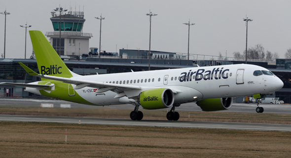 מטוס אייר בלטיק חברת תעופה לטביה, צילום: רויטרס