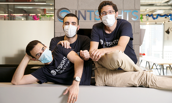 Gal Ben-David (left), Alon Arvatz, and Guy Nizan. Photo: Orel Cohen