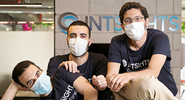 Gal Ben-David (left), Alon Arvatz, and Guy Nizan. Photo: Orel Cohen