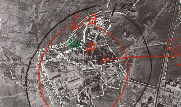 תכנון הקרב של מתחם גבעת התחמושת, צילום: ארכיון צה"ל 