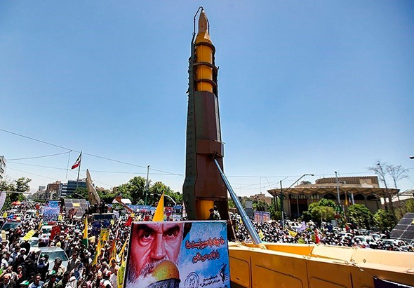 טיל שיהאב איראני, שהיווה בסיס לפיתוח הקסאד, צילום: khamenei.ir