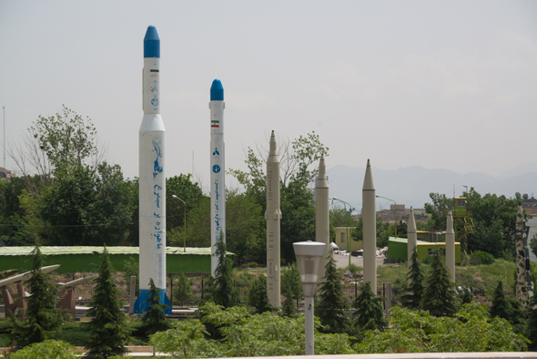 טילים במוזיאון החלל האיראני