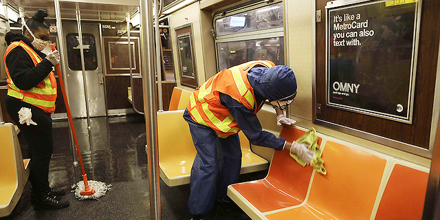 חיטוי רכבת תחתית בניו יורק, צילום: איי אף פי