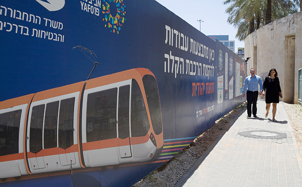 עבודות הרכבת הקלה בתל אביב