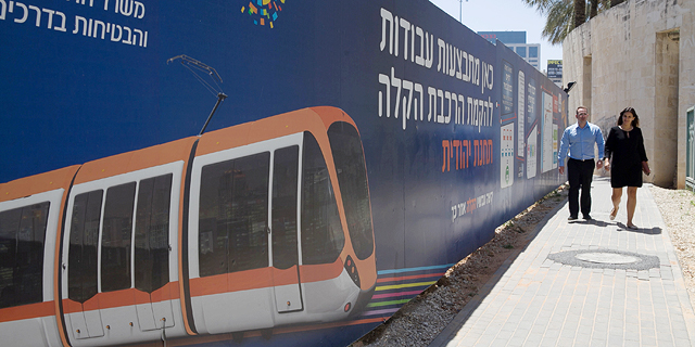 עבודות הרכבת הקלה בתל אביב, צילום: אוראל כהן