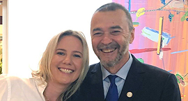 Inbar and Marius Nacht. Photo: Nachman Rosenberg