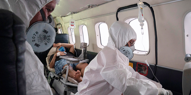 העברת חולה במטוס, ברזיל, צילום: איי פי