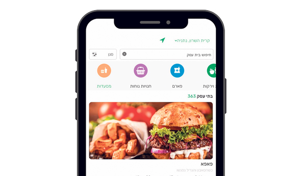 אפליקציית TAKE. מנהל מסעדה יכול ללחוץ על כפתור GIVE ושליח של החברה יאסוף את עודפי המזון לנזקקים