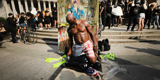 מחאה בניו יורק, צילום: גטי אימג