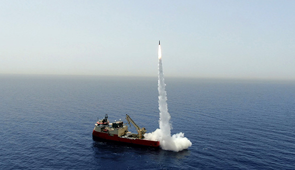 ניסוי שיגור טיל "לורה" מלב ים