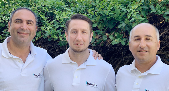 1Touch co-founders Zak Rubinstein (left), Dimitry Shevchenko, Itzhak Assaraf