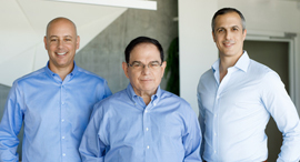 From left to right: Barak Salomon, Yoram Oron, Yaniv Stern