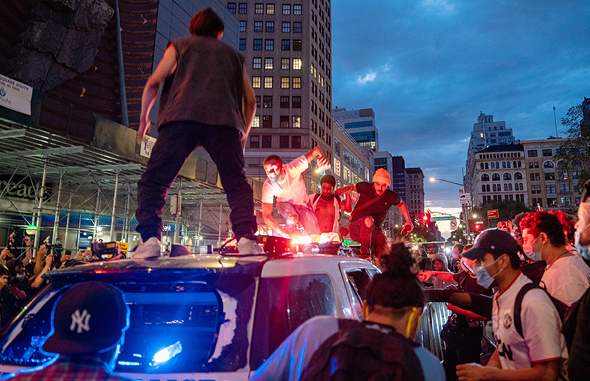 A protest in New York City. Photo: AFP