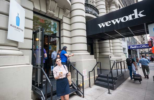 WeWork offices in New York City. Photo: Shutterstock