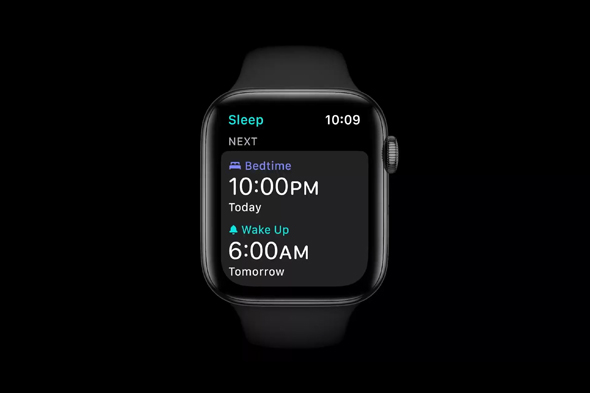 מדידת שינה עם אפל ווטש  כנס מפתחים מקוון של אפל, צילום מסך: מתוך WWDC 2020 